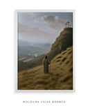 Jesus no Monte – Apreciando a Criação de Deus | Quadro Decorativo 4K, Decore PAZ ⛰️🌥️