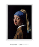 Quadro Decorativo Moça com Brinco de Pérola - Johannes Vermeer 🦪 | Arte Clássica 4K - Decore PAZ