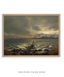 Mar Vermelho dividido: um passo de fé cria caminho no mar 🗺️🗾| Quadro Decorativo Representando a Bíblia - Decore PAZ Decore Paz