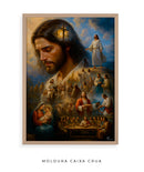 Quadro: A Jornada de Jesus | Arte Cristã, alta resolução 4K - Autoria Própria 🕊️🌊⛰️🙏🏼