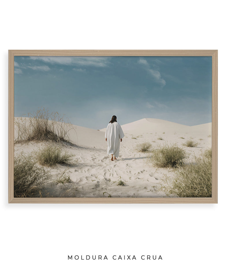 Quadro Decorativo: Jesus no Deserto | Decore Paz 4K 🙏🏼🏜️