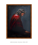 Príncipe Jesus com Capa Vermelha | Quadro decorativo Cristão 4K 🙌🏻👑🖼️