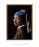 Quadro Decorativo Moça com Brinco de Pérola - Johannes Vermeer 🦪 | Arte Clássica 4K - Decore PAZ