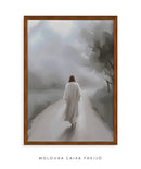 Quadro Minimalista: Caminhando com Jesus | Arte Cristã, alta resolução 4K - Autoria Própria 🙏🏼✨