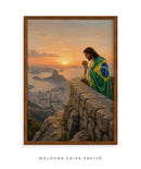 Quadro: Jesus está com o Brasil. | Arte temática de cristo no Rio de Janeiro | 4K Decore PAZ