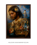 Quadro: A Jornada de Jesus | Arte Cristã, alta resolução 4K - Autoria Própria 🕊️🌊⛰️🙏🏼