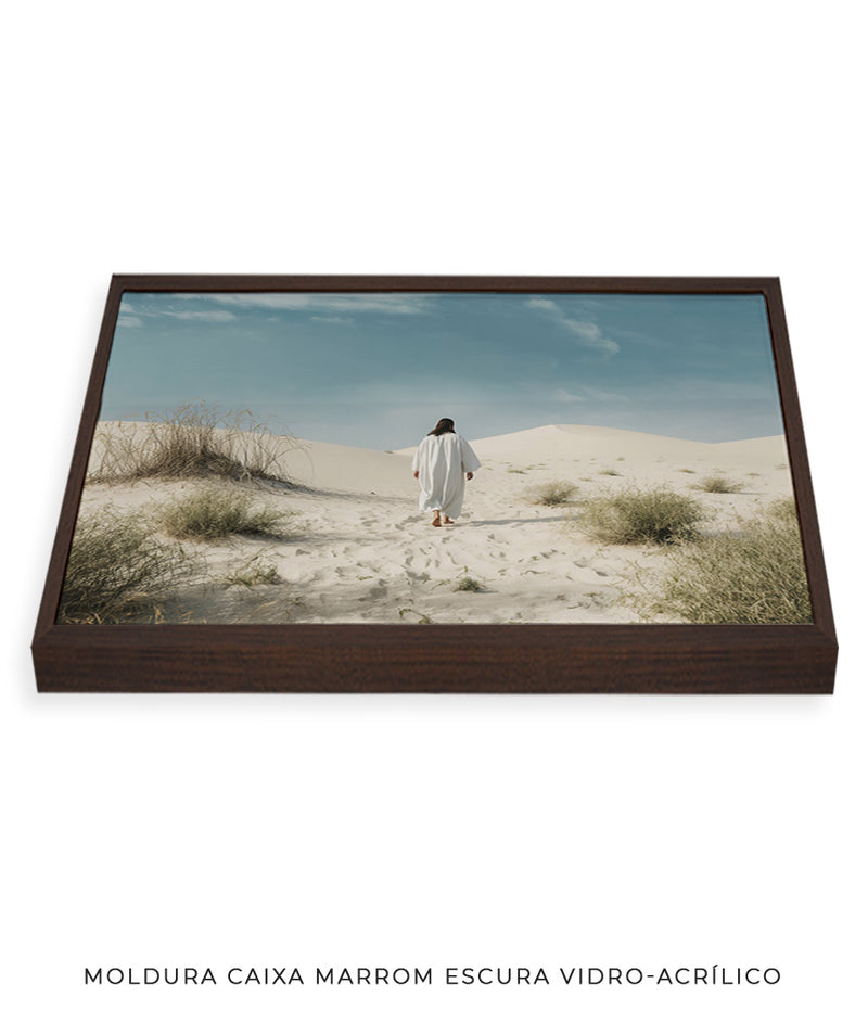 Quadro Decorativo: Jesus no Deserto | Decore Paz 4K 🙏🏼🏜️