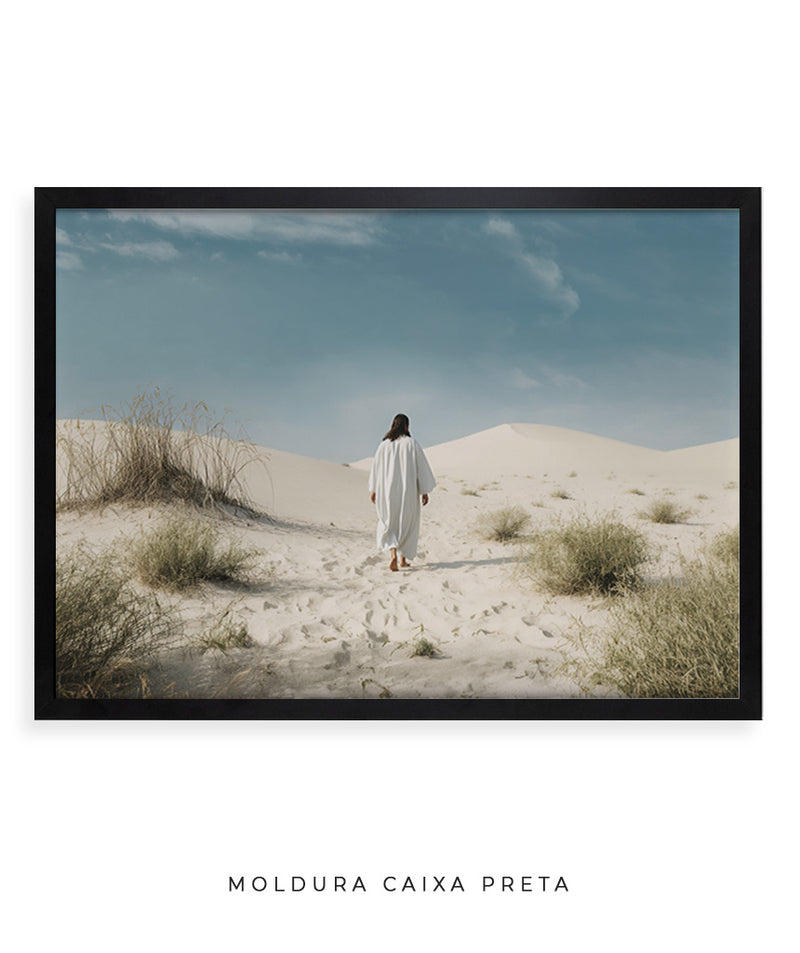 Quadro Decorativo: Jesus no Deserto | Decore Paz 4K 🙏🏼🏜️