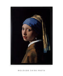 Quadro Decorativo Moça com Brinco de Pérola - Johannes Vermeer 🦪 | Arte Clássica 4K - Decore PAZ