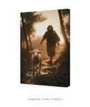 Quadro: A Ovelha Perdida – "Jesus Sempre Vai Te Amar" 🐑  | Quadro Decorativo 4k - Decore Paz