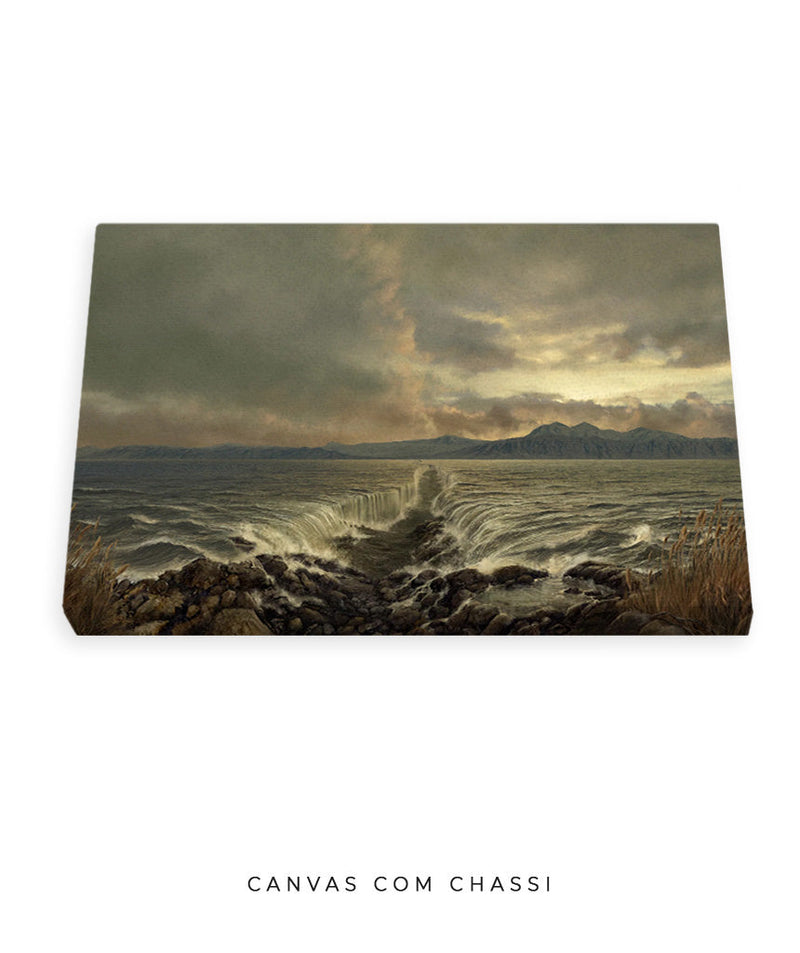 Mar Vermelho dividido: um passo de fé cria caminho no mar 🗺️🗾| Quadro Decorativo Representando a Bíblia - Decore PAZ Decore Paz