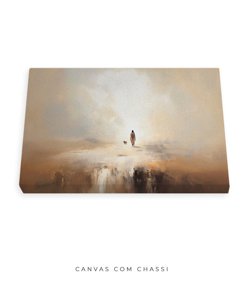 Quadro Decorativo: Jesus, o Bom Pastor | Alta Resolução 4K 🖼️🤎