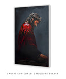 Príncipe Jesus com Capa Vermelha | Quadro decorativo Cristão 4K 🙌🏻👑🖼️