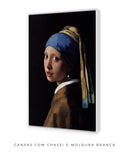 Quadro Decorativo Moça com Brinco de Pérola - Johannes Vermeer 🦪 | Arte Clássica 4K - Decore PAZ