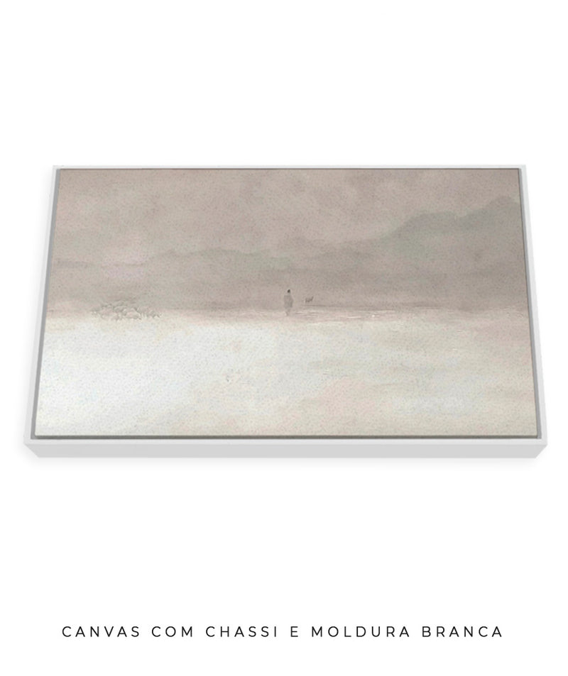 Jesus Restaurando o Cordeiro | Quadro Cristão Minimalista tons terrosos - Decore PAZ 🐑