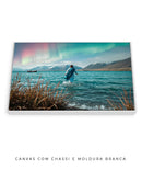 Quadro Decorativo: Jesus sobre o mar e a Aurora Boreal | Decore Paz 4K 🙏🏼🏞️