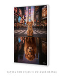 Quadro: Superação do Ano |  disciplina e mentalidade de leão em Nova York | Desenvolvimento pessoal - 🦁🏙️ | 4K - Autoria Decore PAZ