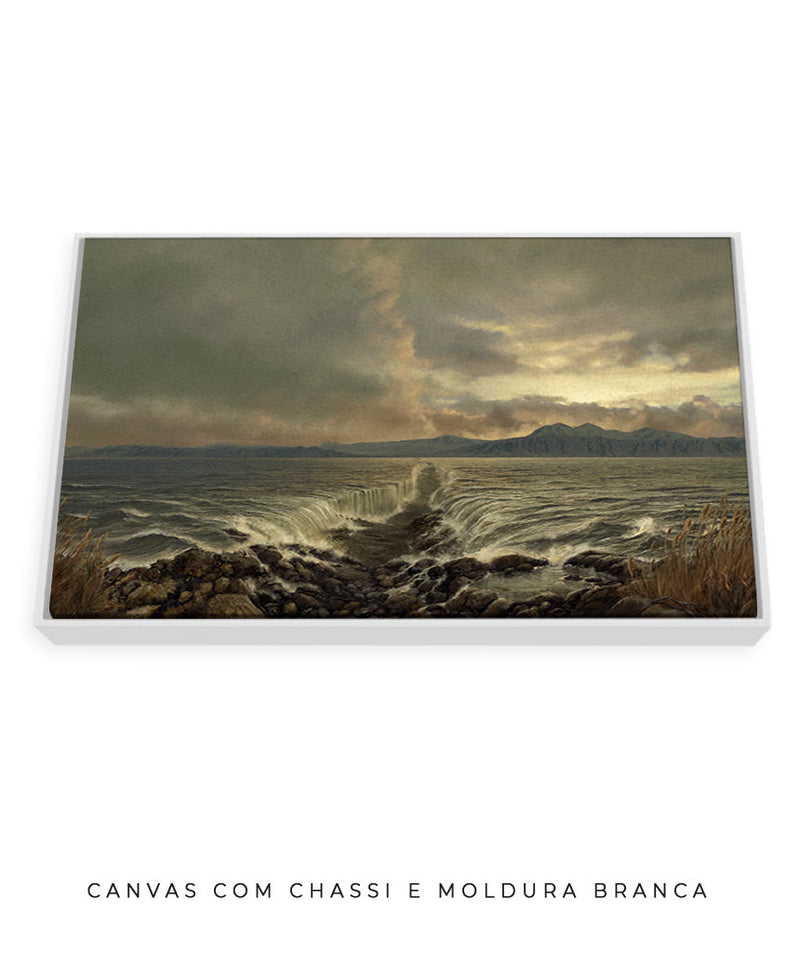Mar Vermelho dividido: um passo de fé cria caminho no mar 🗺️🗾| Quadro Decorativo Representando a Bíblia - Decore PAZ Decore Paz
