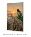 Quadro: Jesus está com o Brasil. | Arte temática de cristo no Rio de Janeiro | 4K Decore PAZ