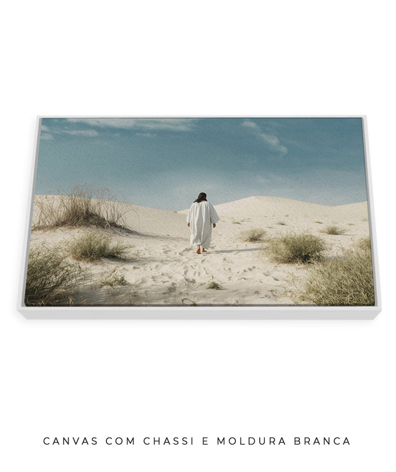 Quadro Decorativo: Jesus no Deserto | Decore Paz 4K 🙏🏼🏜️