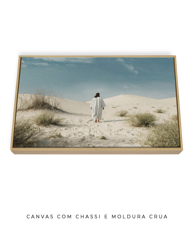 Quadro Decorativo: Jesus no Deserto | Decore Paz 4K 🙏🏼🏜️