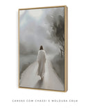 Quadro Minimalista: Caminhando com Jesus | Arte Cristã, alta resolução 4K - Autoria Própria 🙏🏼✨