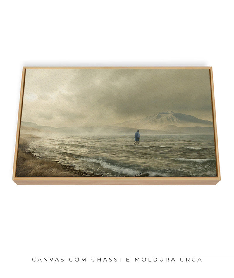 Quadro Decorativo: Jesus Caminhando Sobre as Águas Canto Decor