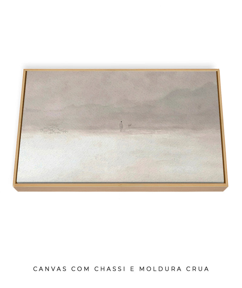 Jesus Restaurando o Cordeiro | Quadro Cristão Minimalista tons terrosos - Decore PAZ 🐑