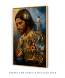 Quadro: A Jornada de Jesus | Arte Cristã, alta resolução 4K - Autoria Própria 🕊️🌊⛰️🙏🏼