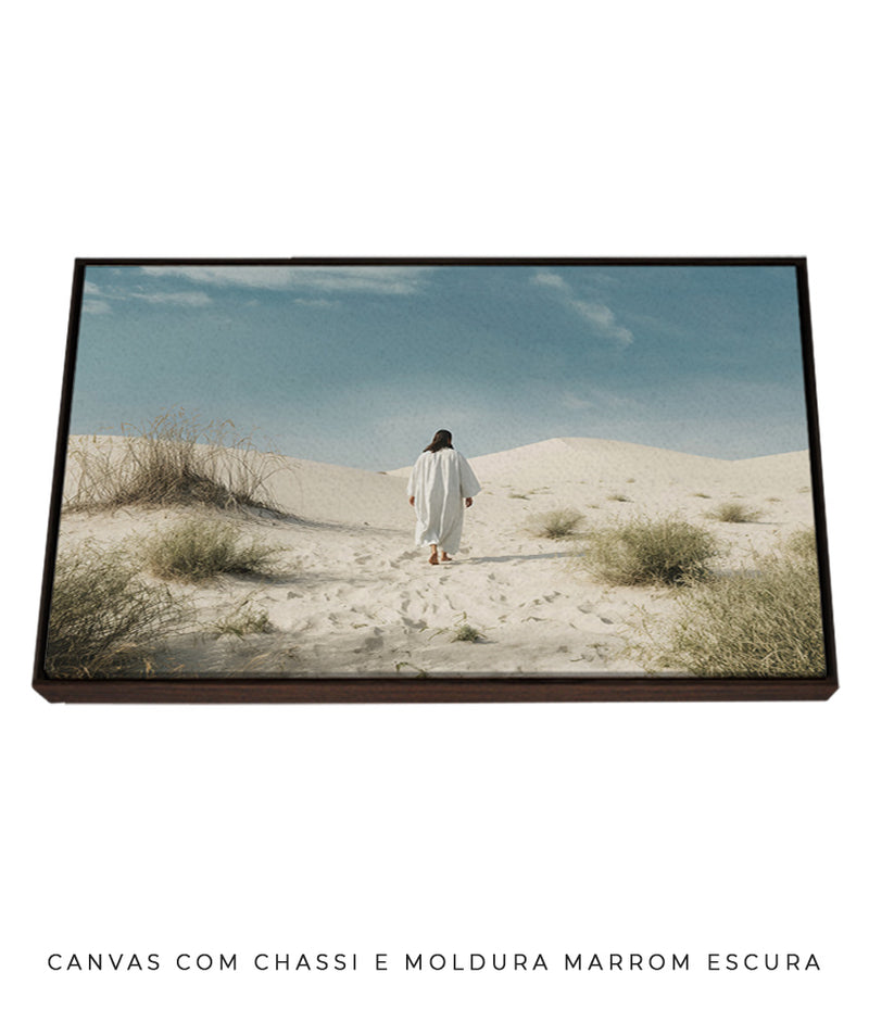 Quadro Decorativo: Jesus no Deserto | Decore Paz 4K 🙏🏼🏜️