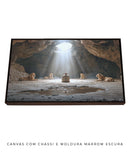 Quadro Cristão: Daniel na Cova dos Leões | Daniel 6:22 – Deus Fechou a Boca dos Leões | Arte Bíblica 4K Decore PAZ 🦁🙏