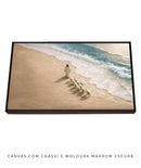 Quadro Cristão: Ele Me Guia em Águas Tranquilas | Salmo 23:2 – Arte Bíblica 4K Decore PAZ 🌊🐑