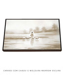 Quadro Para Sala Cristão: Jesus, o Pastor de Luz | Obra Espiritual Decorativa - Arte 4K Decore PAZ 🐑🕊️