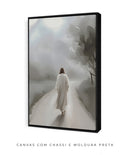 Quadro Minimalista: Caminhando com Jesus | Arte Cristã, alta resolução 4K - Autoria Própria 🙏🏼✨