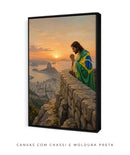 Quadro: Jesus está com o Brasil. | Arte temática de cristo no Rio de Janeiro | 4K Decore PAZ