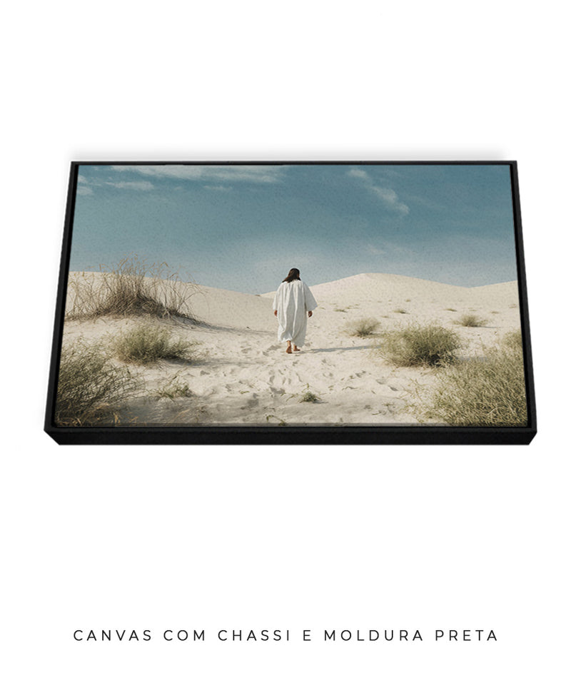 Quadro Decorativo: Jesus no Deserto | Decore Paz 4K 🙏🏼🏜️