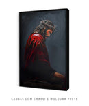 Príncipe Jesus com Capa Vermelha | Quadro decorativo Cristão 4K 🙌🏻👑🖼️