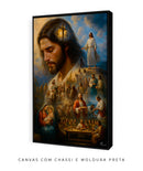 Quadro: A Jornada de Jesus | Arte Cristã, alta resolução 4K - Autoria Própria 🕊️🌊⛰️🙏🏼