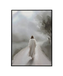 Quadro Minimalista: Caminhando com Jesus | Arte Cristã, alta resolução 4K - Autoria Própria 🙏🏼✨