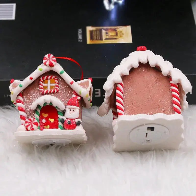 Pingente Casinha Iluminada para Árvore de Natal | Canto Decor Canto Decor