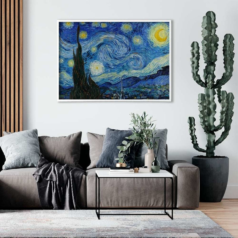 A noite estrelada - Pintura de Vincent van Gogh | Alta resolução 4K 🌃✨