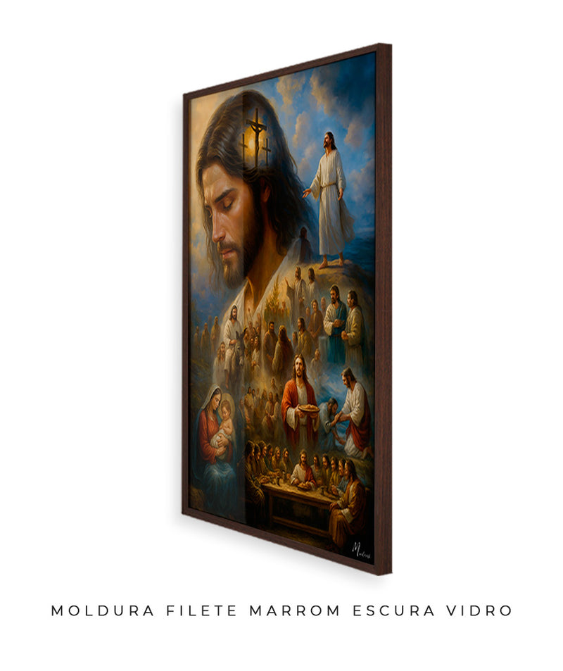 A Jornada de Jesus | Arte Cristã, alta resolução 4K - Autoria Própria 🕊️🌊⛰️🙏🏼