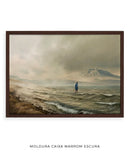 jesus mar da galileia moldura marrom escura