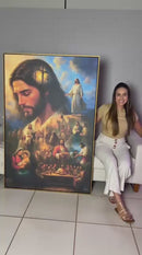 Quadro: A Jornada de Jesus | Arte Cristã, alta resolução 4K - Autoria Própria 🕊️🌊⛰️🙏🏼