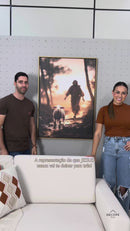 Quadro: A Ovelha Perdida – "Jesus Sempre Vai Te Amar" 🐑  | Quadro Decorativo 4k - Decore Paz