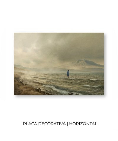 Quadro Decorativo: Jesus Caminhando Sobre as Águas | Alta resolução 4K 🖼️ | Borda Infinita ou Moldura Canva Canto Decor
