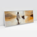 Quadro Panorâmico: Jesus alcançando os Discipulos sobre o Mar  | Arte Cristã – Mateus 14:22-33 🙌🏼⛵