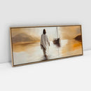 Quadro Panorâmico: Jesus alcançando os Discipulos sobre o Mar  | Arte Cristã – Mateus 14:22-33 🙌🏼⛵