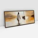 Quadro Panorâmico: Jesus alcançando os Discipulos sobre o Mar  | Arte Cristã – Mateus 14:22-33 🙌🏼⛵