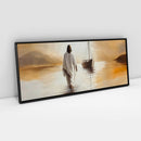 Quadro Panorâmico: Jesus alcançando os Discipulos sobre o Mar  | Arte Cristã – Mateus 14:22-33 🙌🏼⛵